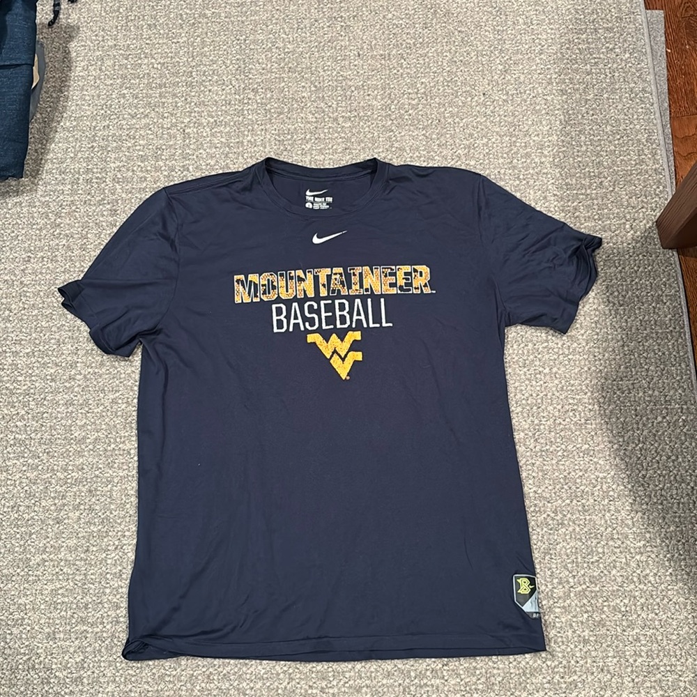West Virginia Baseball Nike Dri-Fit shirt